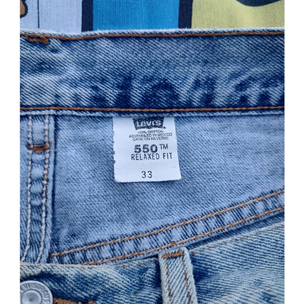 Vintage Levi jean shorts 550 high waisted size 31 distressed mom dad 90s y2k - Picture 5 of 10